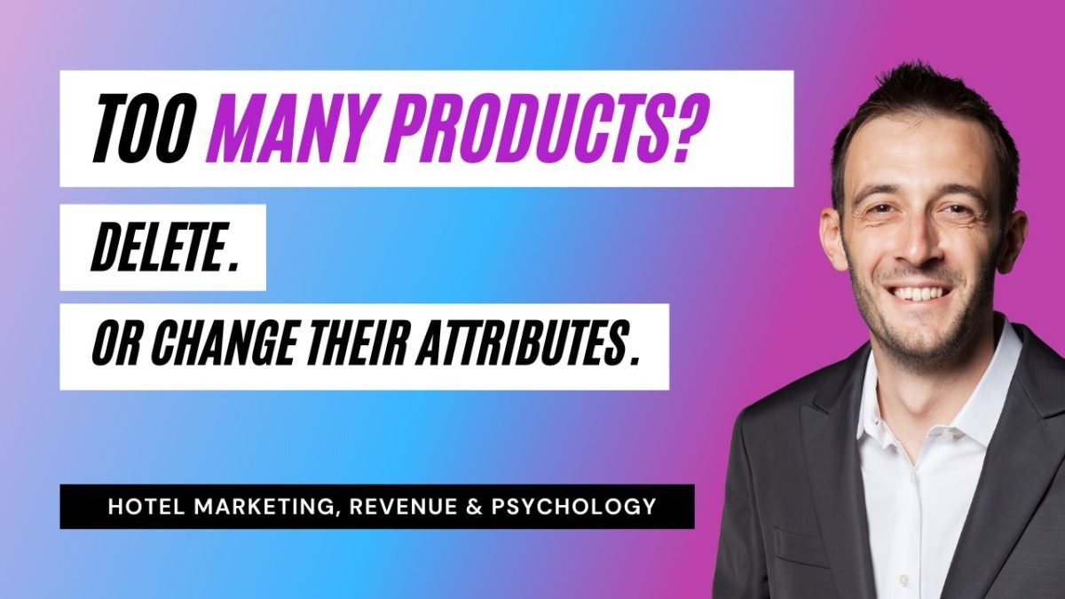 Too many products? Delete. Or change their attributes.